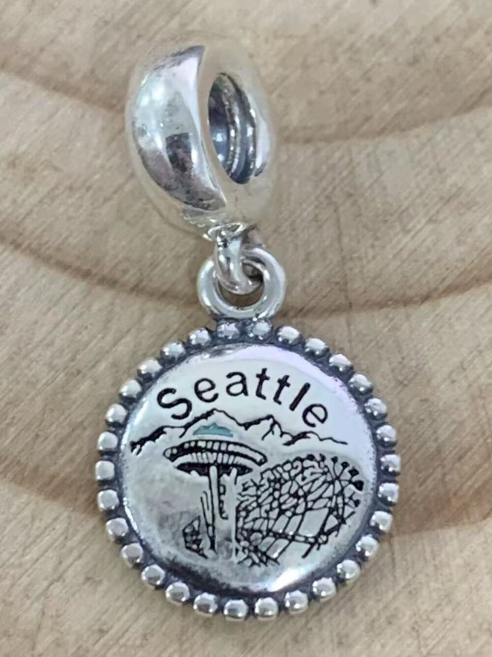 Pandora Seattle Space Needle Exclusive Charm Pendant, S925 Silver Jewelry